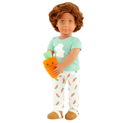 Our Generation Bedtime Bunny Pajama Outfit for 18-inch Boy Dolls