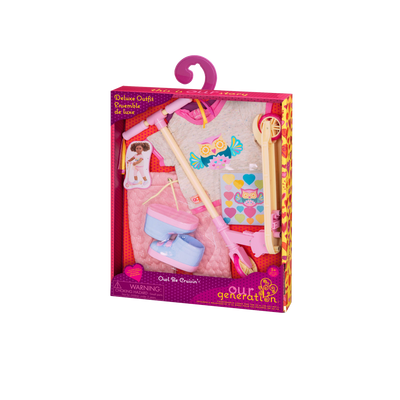 Conjunto deportivo con patineta para muñecas de 46 cm