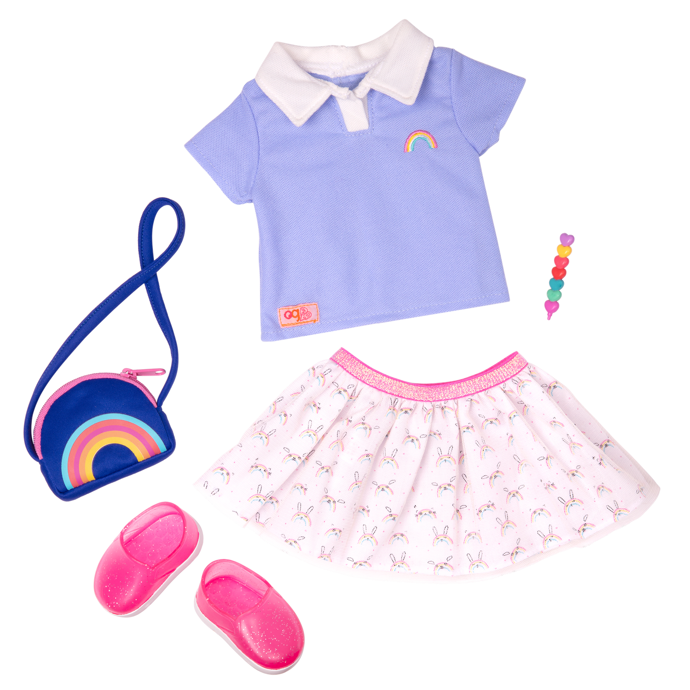 School Uniform Outfit for 18-inch Dolls