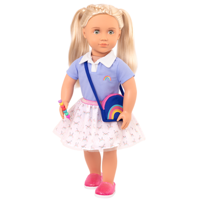 School Uniform Outfit for 18-inch Dolls