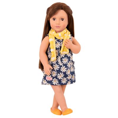 Posable 18-inch Travel Doll & Storybook