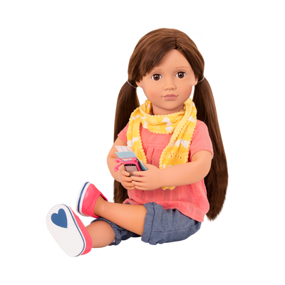 Posable 18-inch Travel Doll & Storybook