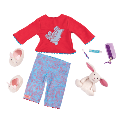 Muñeca Posable 18-inch Pijama Party & libro de cuentos