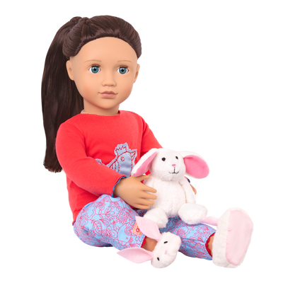 Muñeca Posable 18-inch Pijama Party & libro de cuentos