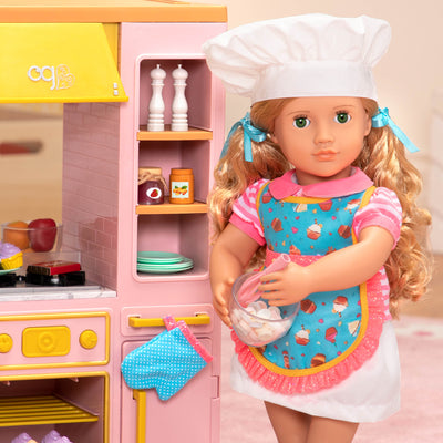 Posable 18-inch Baking Doll & Storybook