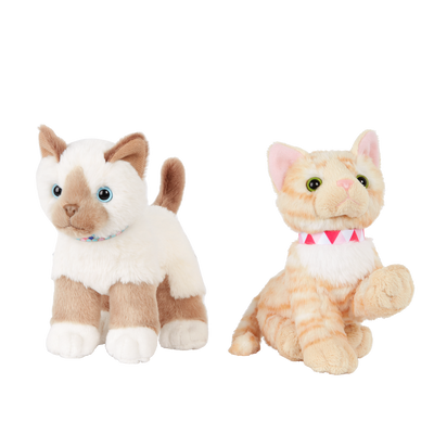 Peluche de gato mascota de 6 pulgadas con patas posables