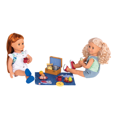Set de accesorios de comida de juguete para muñecas de 46 cm