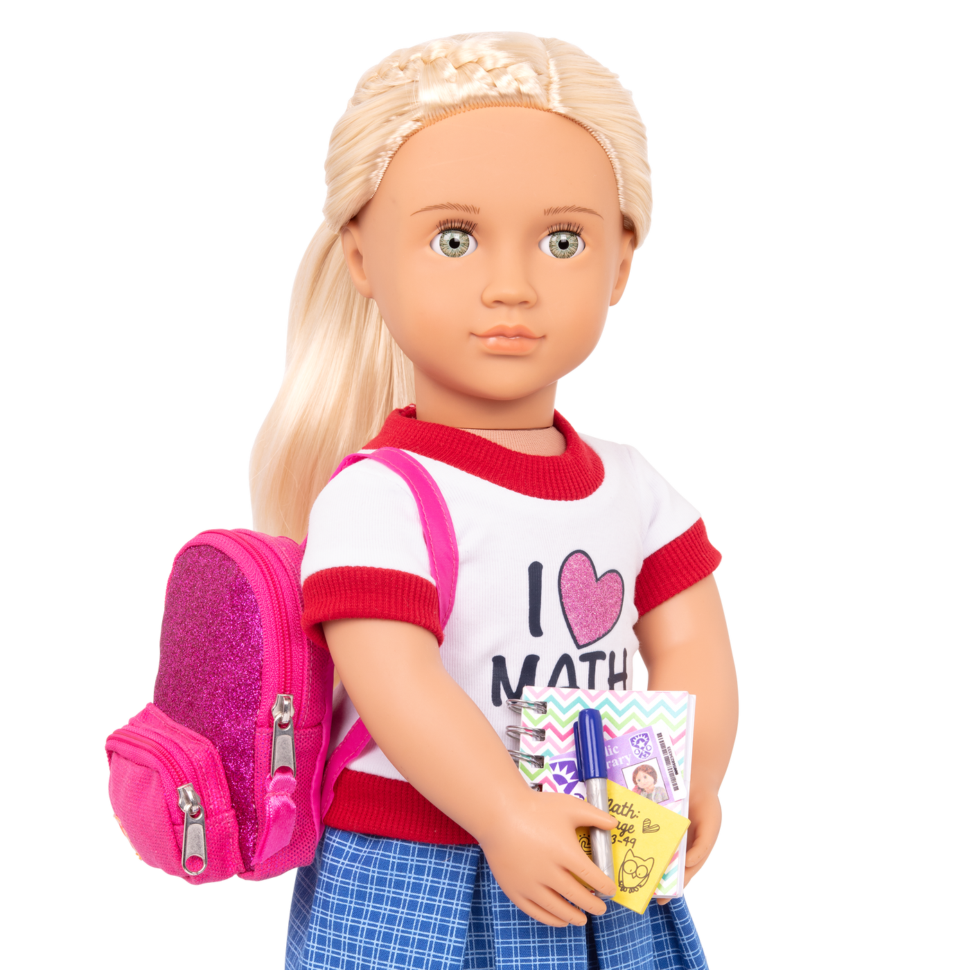 School Bag Accessory Set for 18-inch Dolls