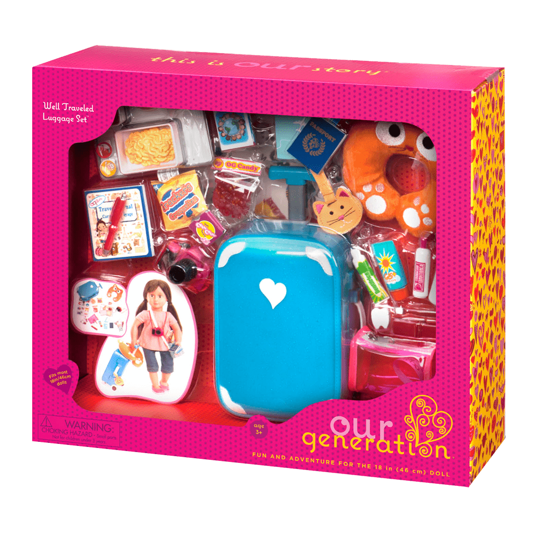 Travel Accessory Playset for 18-inch Dolls