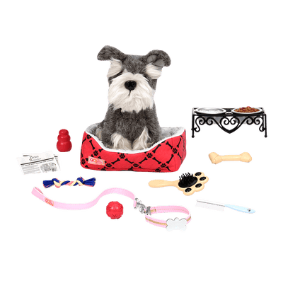 Set de juego para perros de peluche y muñecas de 46 cm