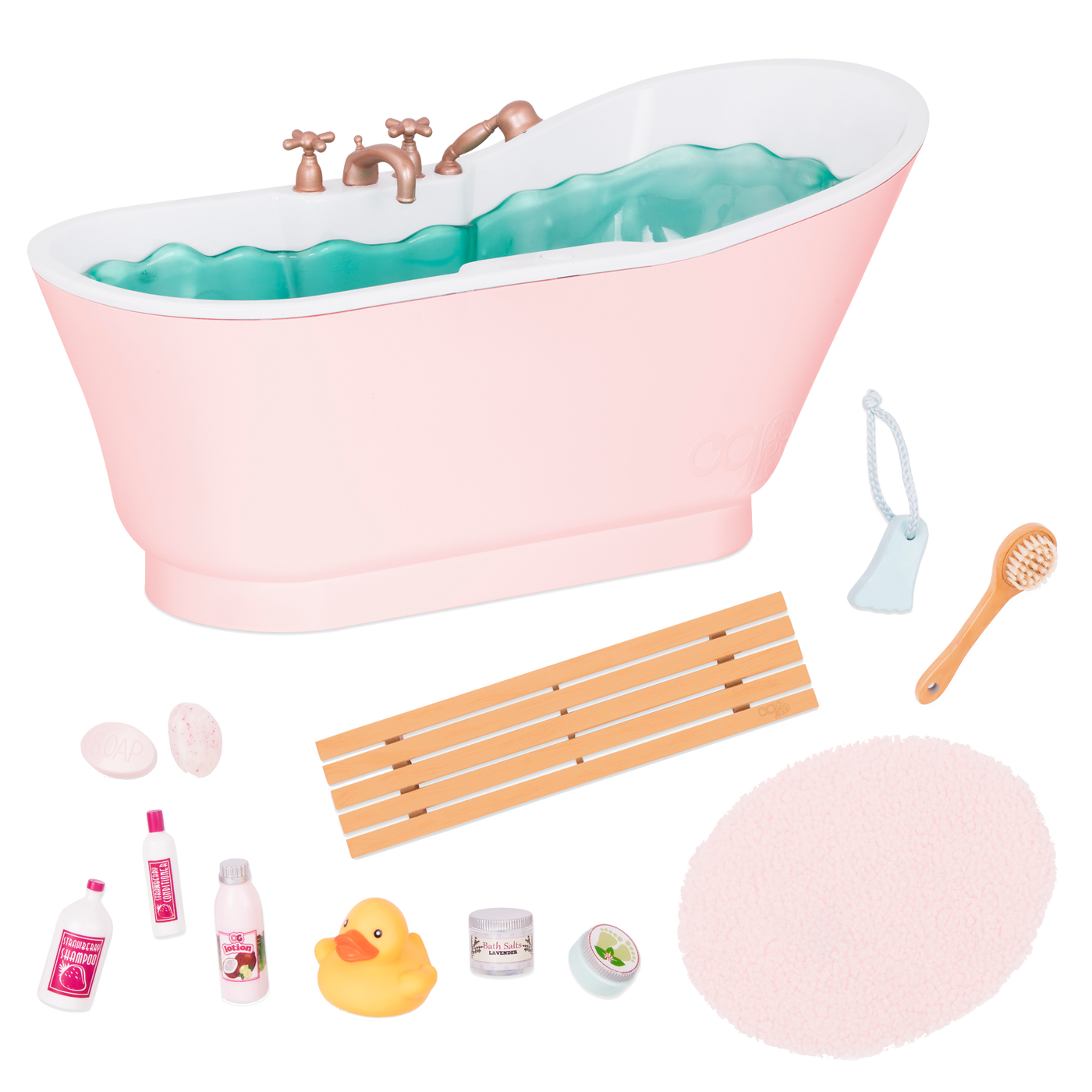Accesorio de bañera para muñecas de 18 pulgadas