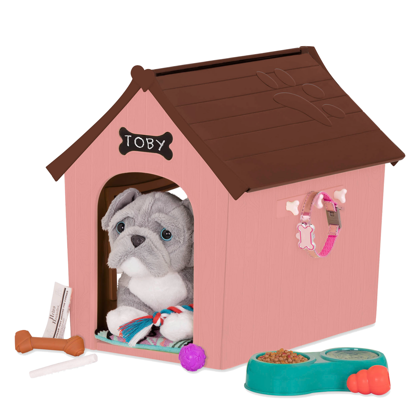 Set de casa de perro para muñecas de 46 cm y mascotas de peluche