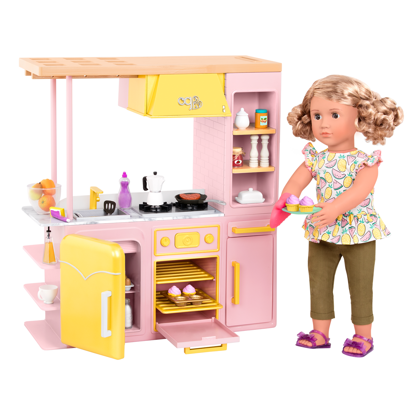 Sweet Kitchen Set de cocina para mu eca Our Generation Our