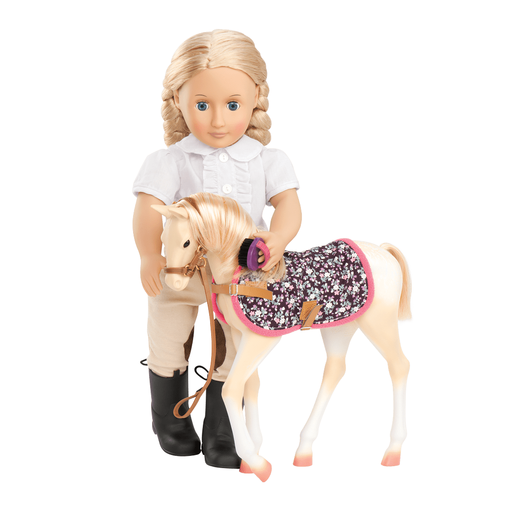 Caballo “Palomino Horse” de 31 cm para muñecas de 46 cm