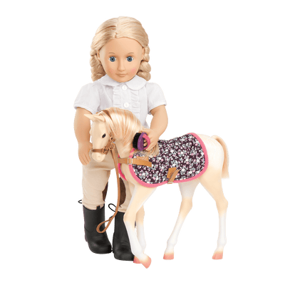 Caballo “Palomino Horse” de 31 cm para muñecas de 46 cm